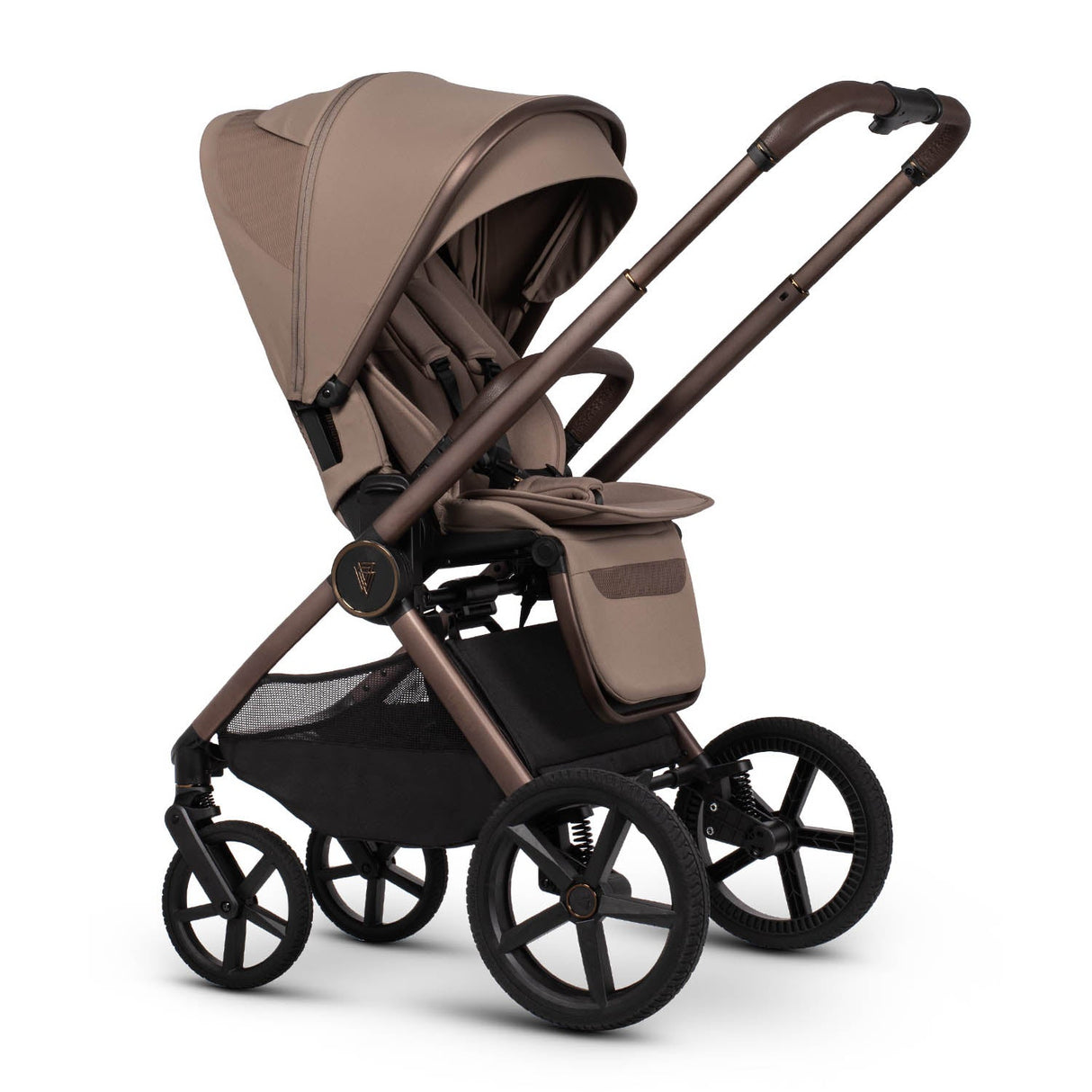 Venicci Upline 3 Ultimate 4in1 Plus Tiago Car Seat & 360 Base Bundle - Sand