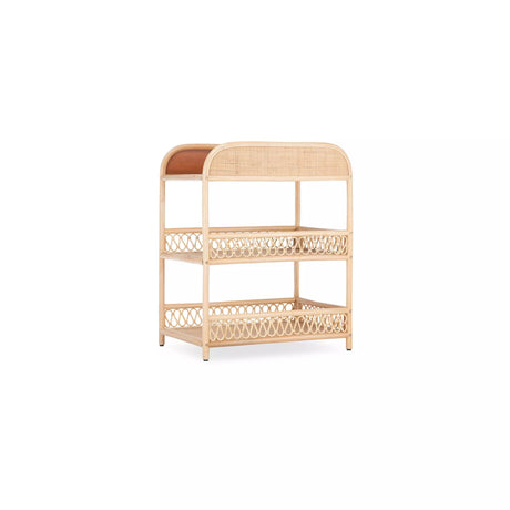 CuddleCo Aria Rattan Changing Table - Natural