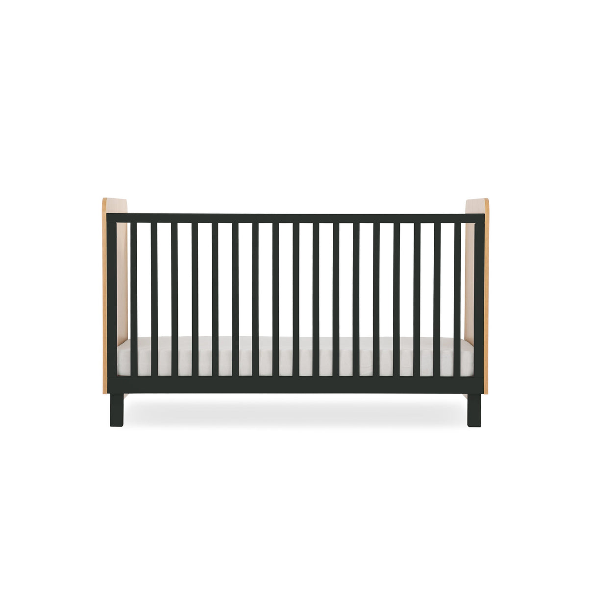 CuddleCo Rafi Cot Bed - Oak & Black