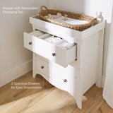 CuddleCo Clara 3 Drawer Dresser Changer - White