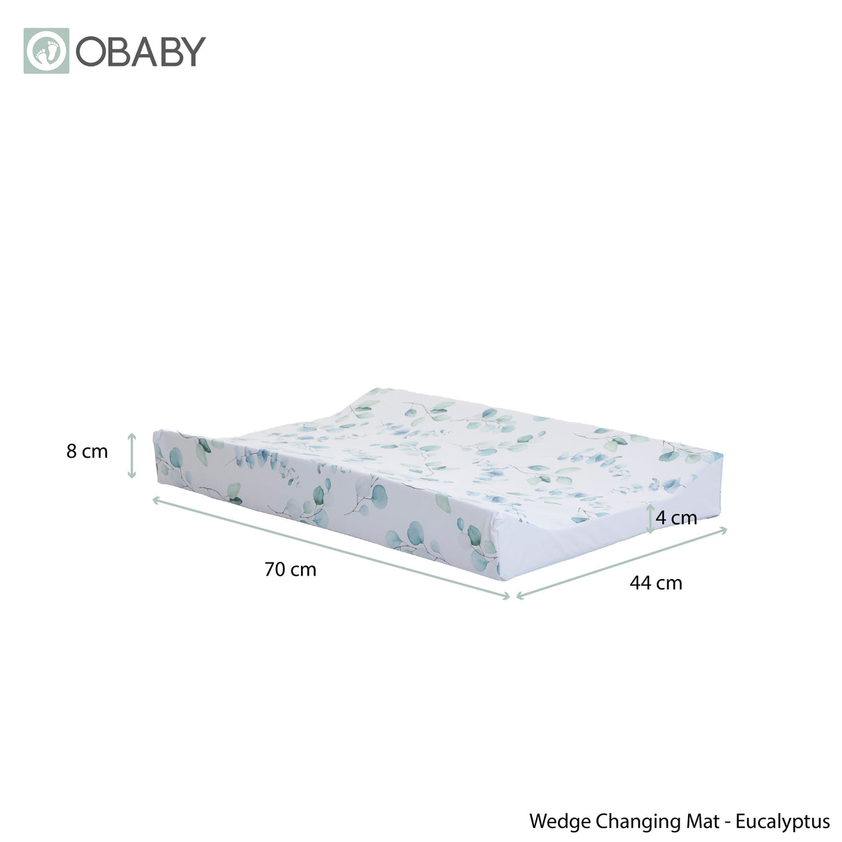 Obaby Wedge Changing Mat - Eucalyptus Print