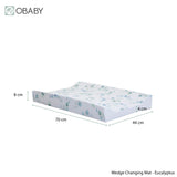 Obaby Wedge Changing Mat - Eucalyptus Print