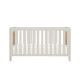 Tutti Bambini Essentials Alba Cot Bed - White Sand / Distressed Oak