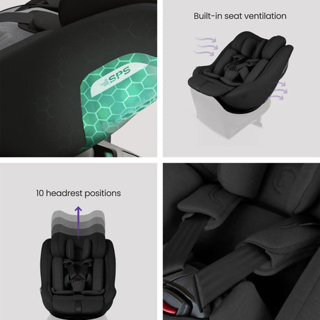 Silver Cross Approach Plus 360 Infant Car Seat - Iconic Black 6