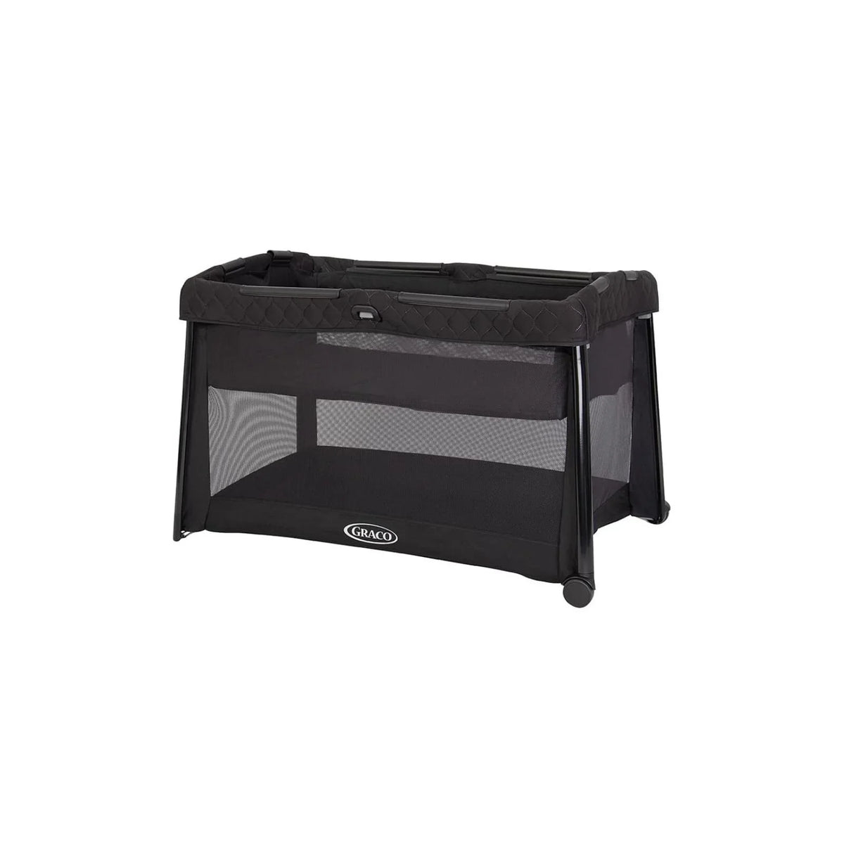 Graco FoldLite LX with Bassinet Travel Cot - Midnight