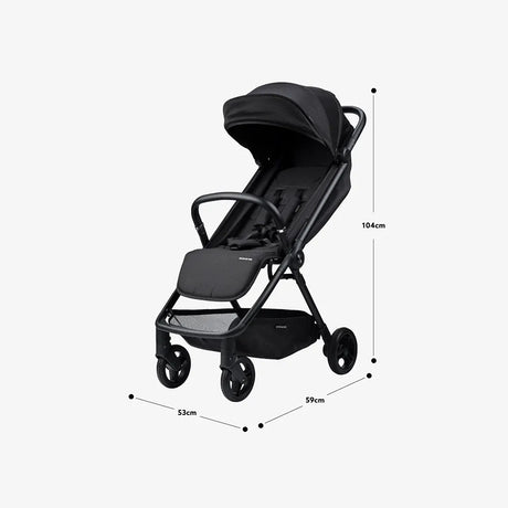 Bababing Auto-Fold Compact Stroller - Black 9