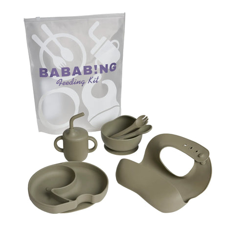 Bababing 18pc Raffi MK11 Home & Travel System, Home & Feeding Bundle with Spin Car Seat & Base - Duck Egg 8
