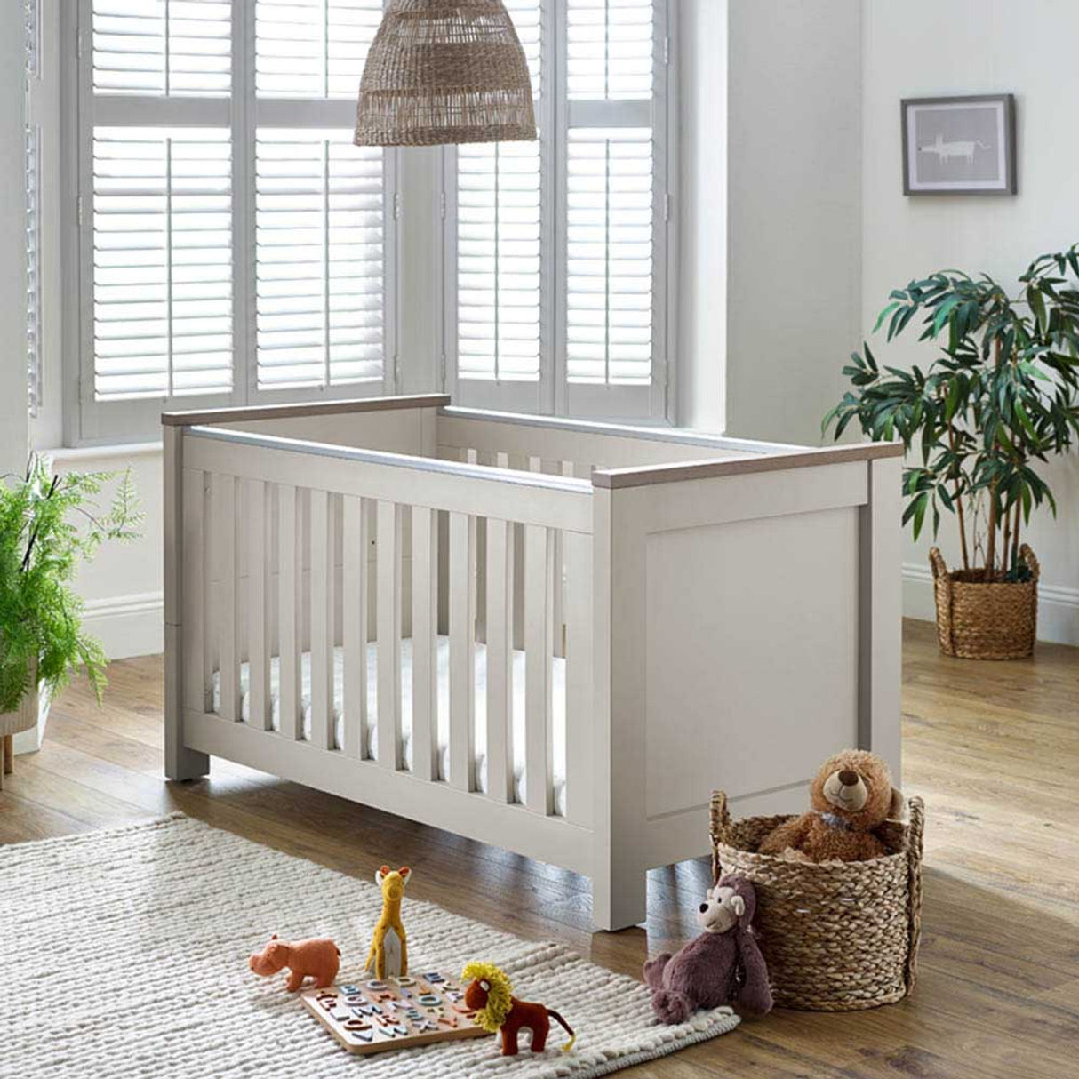 BabyStyle Bordeaux 3-Piece Nursery Furniture Roomset - Oatmeal 26