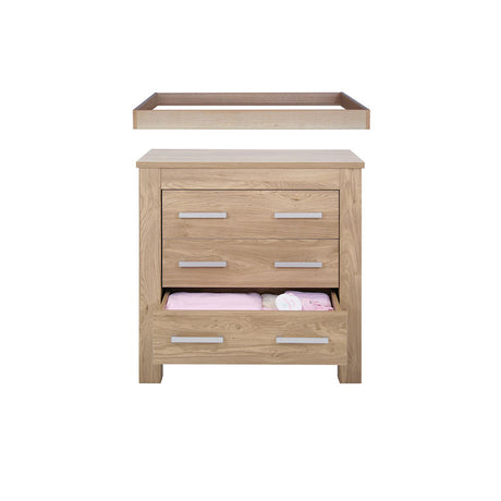 BabyStyle Bordeaux 3-Piece Nursery Furniture Roomset - Oak 6