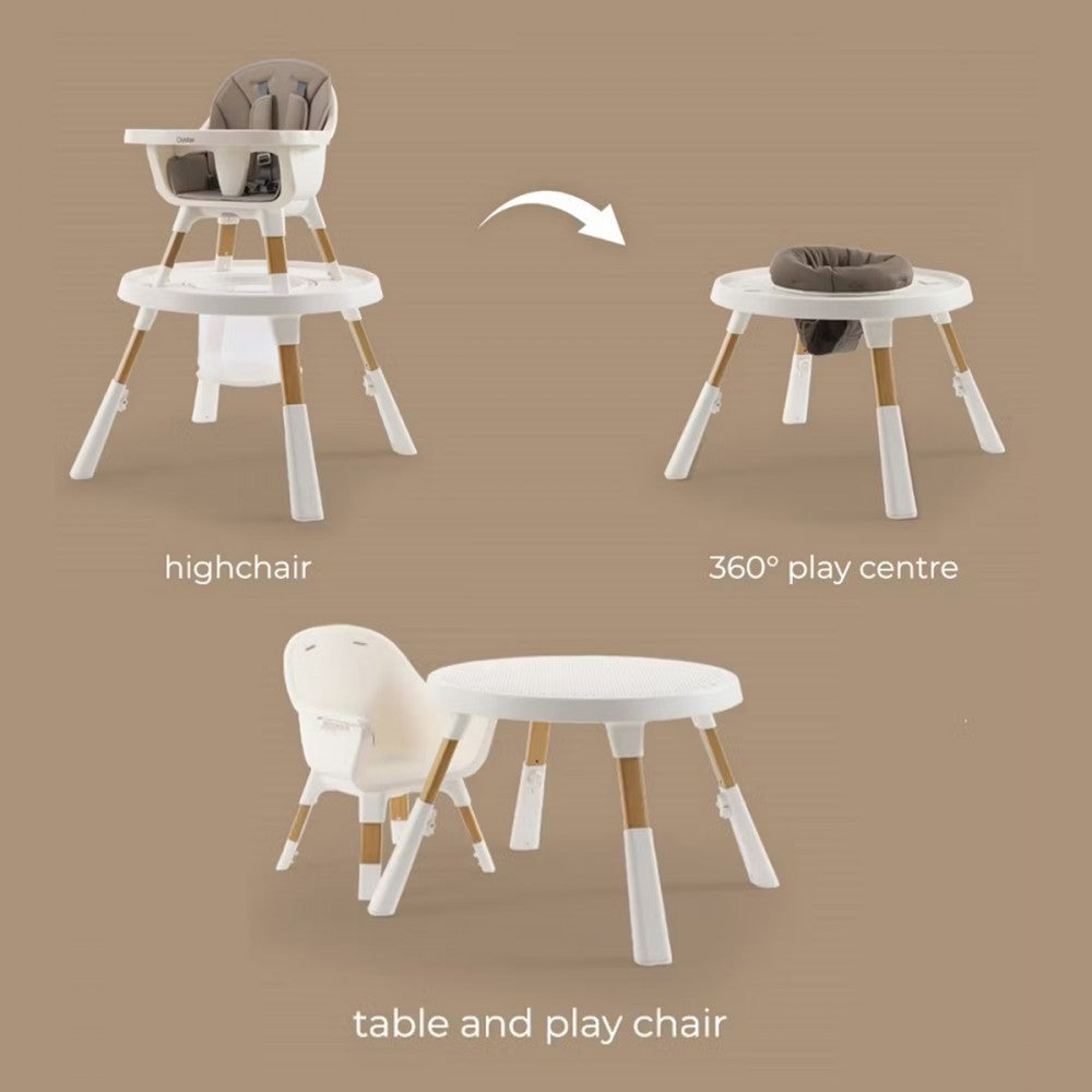 BabyStyle Oyster Home 4-in-1 Highchair - Fossil 2