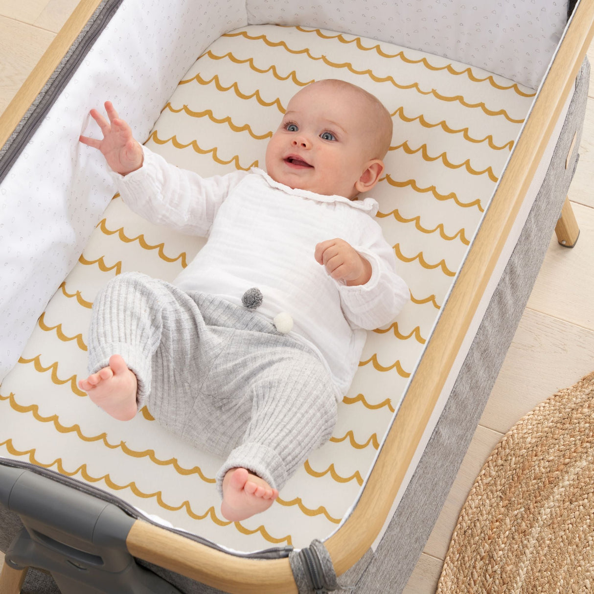 Tutti Bambini Bedside Crib Fitted Sheets 2pk - Our Planet