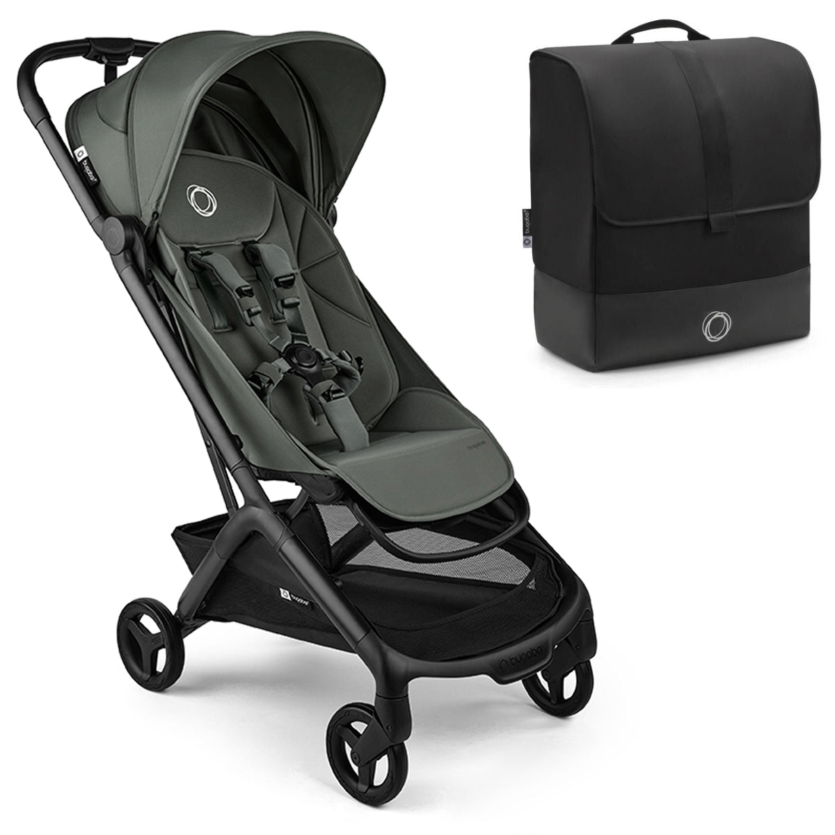 bugaboo butterfly transport bag Bugaboo Butterfly 2 Pushchair & Travel Bag - Forest Green