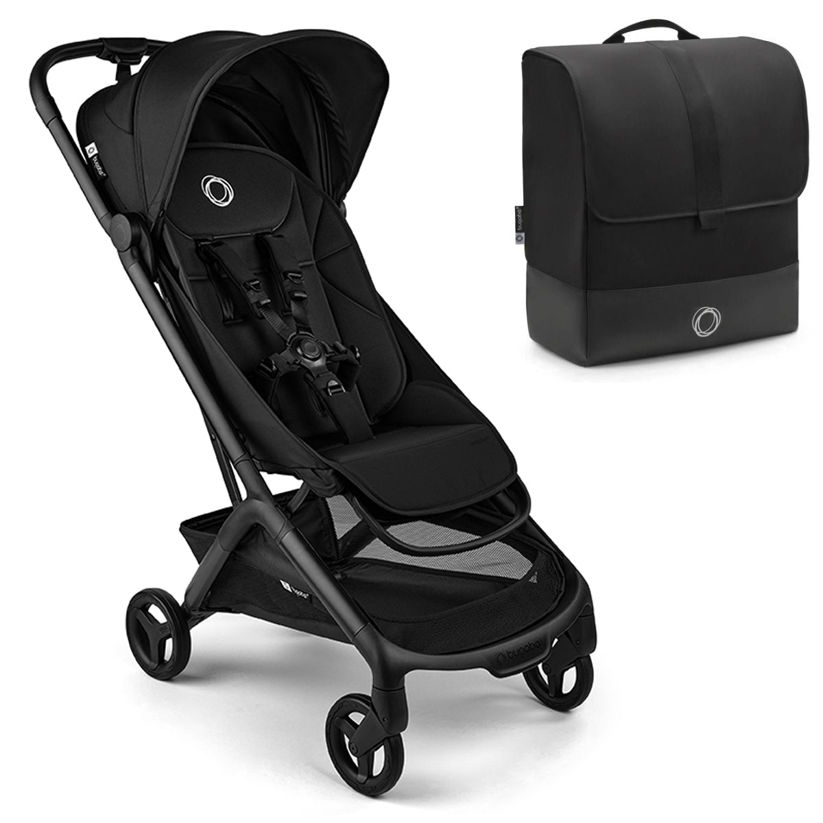 bugaboo pushchair uk Bugaboo Butterfly 2 Pushchair & Travel Bag - Heritage Black