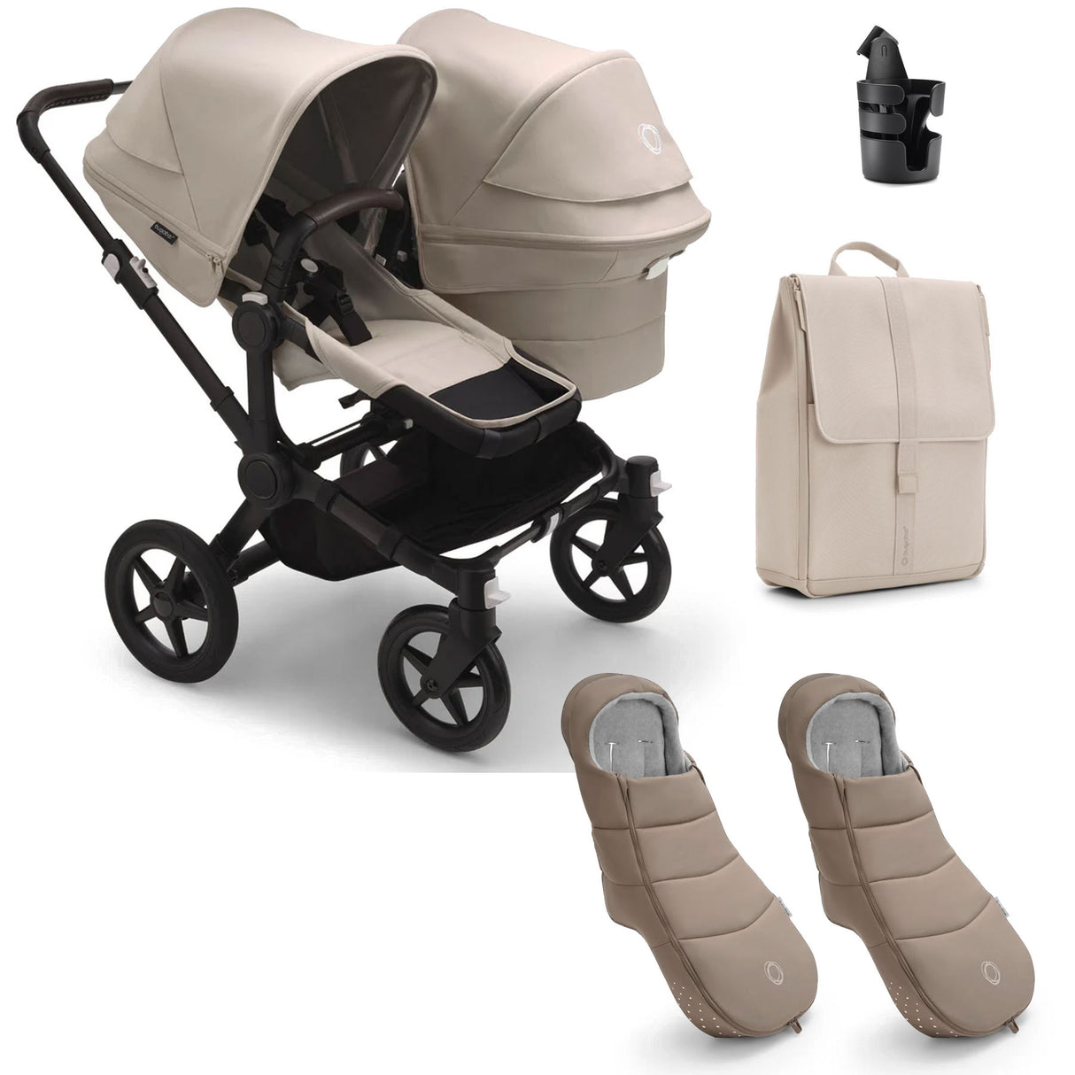 Bugaboo Donkey 5 Duo Essential Bundle - Desert Taupe