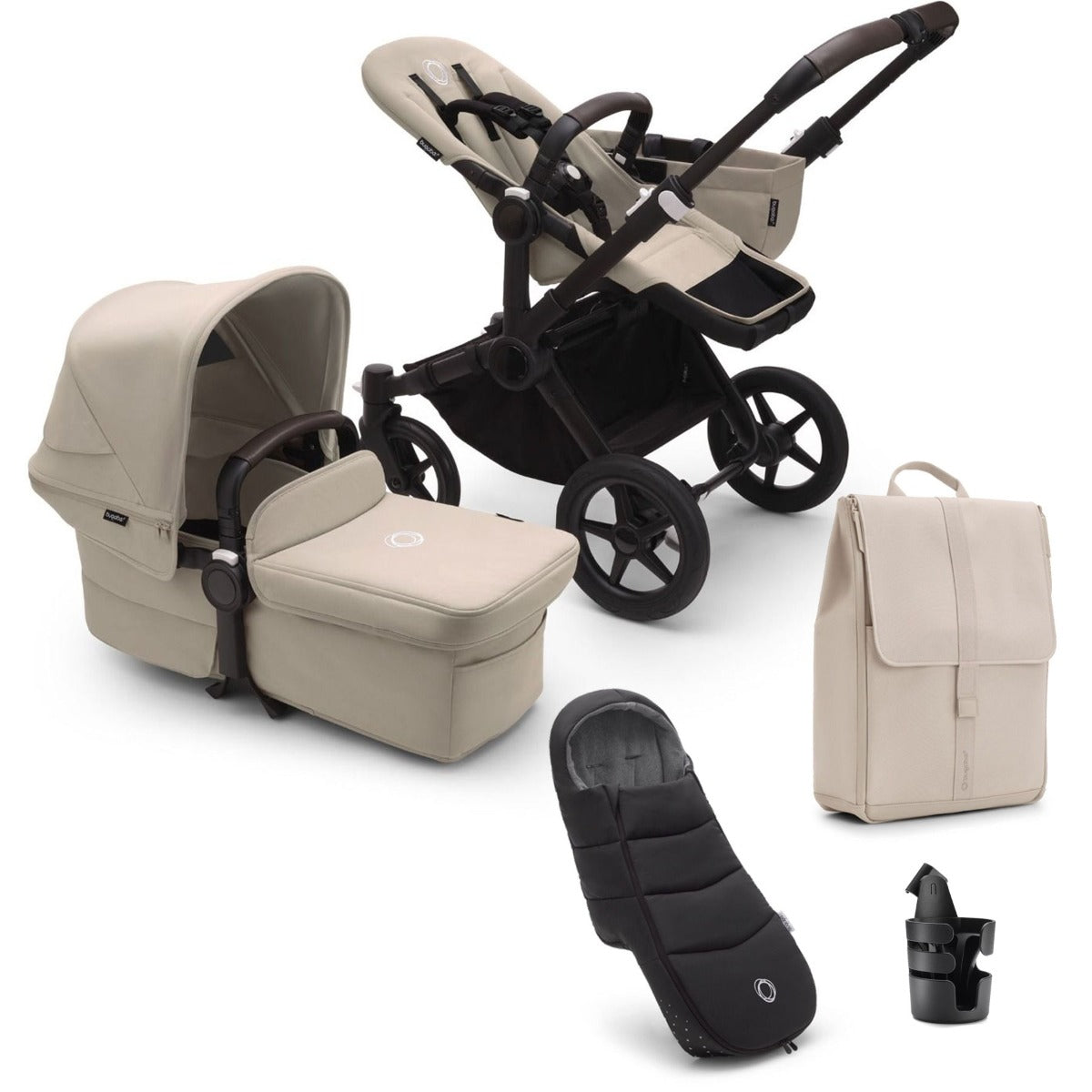 Bugaboo Donkey 5 Mono Ultimate Cybex Cloud T Travel System Bundle - Desert Taupe 9