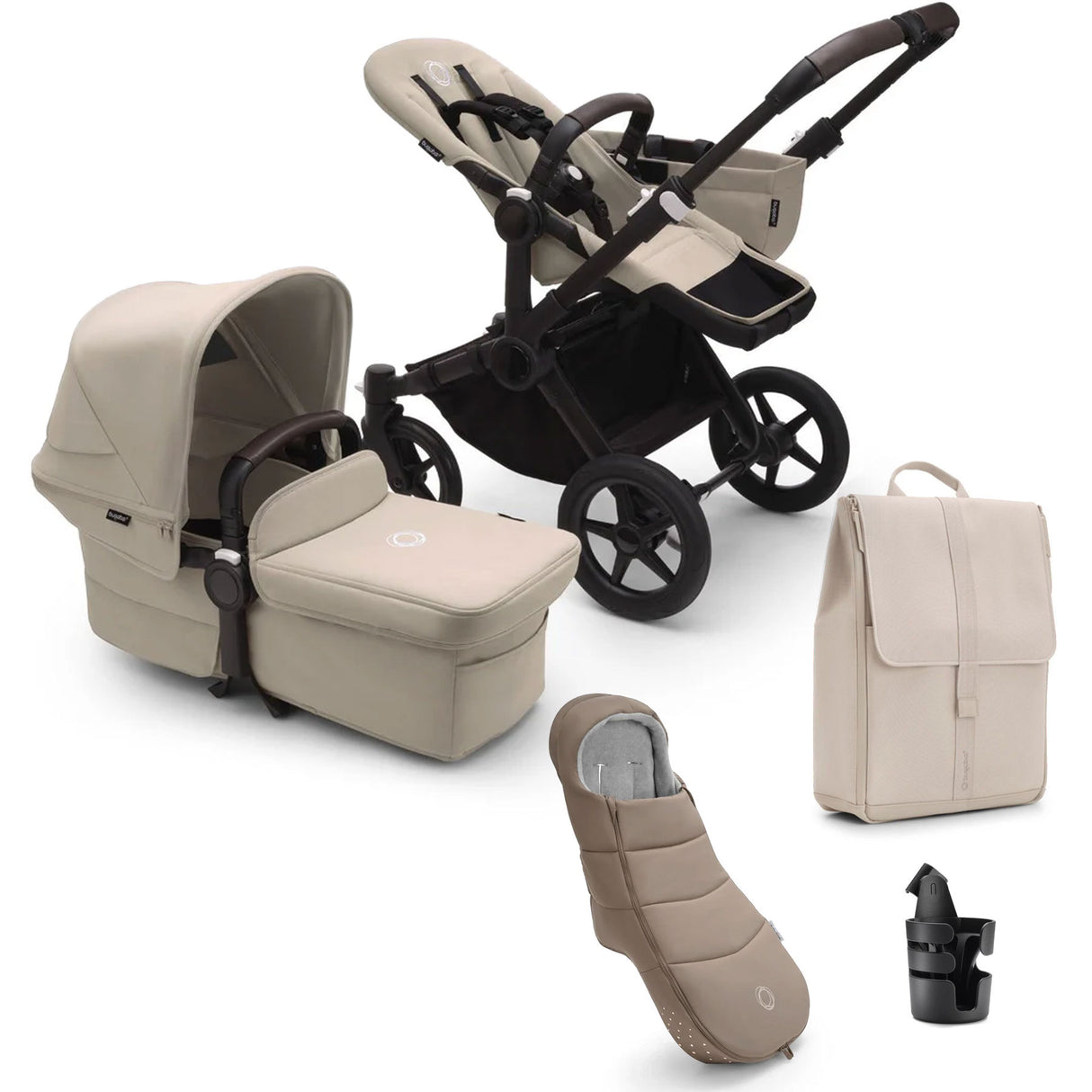 Bugaboo Donkey 5 Mono Essential Bundle - Desert Taupe