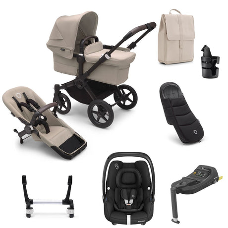 Bugaboo Donkey 5 Mono Ultimate Maxi-Cosi Cabriofix i-Size Travel System Bundle - Desert Taupe 1