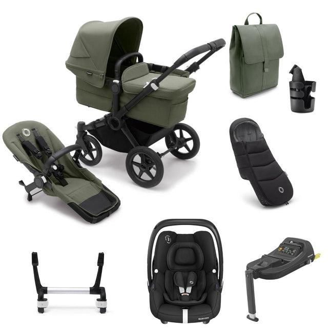 Bugaboo Donkey 5 Mono Ultimate Maxi-Cosi Cabriofix i-Size Travel System Bundle - Forest Green 1