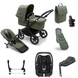 Bugaboo Donkey 5 Mono Ultimate Maxi-Cosi Cabriofix i-Size Travel System Bundle - Forest Green
