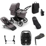 Bugaboo Donkey 5 Mono Ultimate Maxi-Cosi Cabriofix i-Size Travel System Bundle - Grey Melange