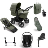 Bugaboo Donkey 5 Mono Ultimate Cybex Cloud T Travel System Bundle - Forest Green
