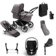 Bugaboo Donkey 5 Mono Ultimate Cybex Cloud T Travel System Bundle - Grey Melange 1