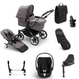 Bugaboo Donkey 5 Mono Ultimate Cybex Cloud T Travel System Bundle - Grey Melange