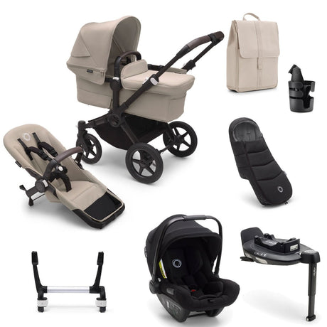 Bugaboo Donkey 5 Mono Ultimate Turtle Air 360 Travel System Bundle - Desert Taupe 1