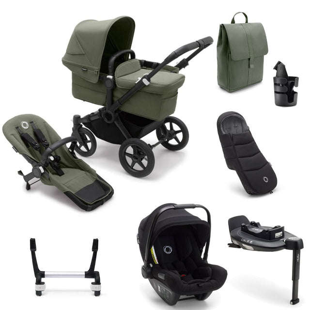 Bugaboo Donkey 5 Mono Ultimate Turtle Air 360 Travel System Bundle - Forest Green 1