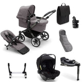 Bugaboo Donkey 5 Mono Ultimate Turtle Air 360 Travel System Bundle - Grey Melange 1