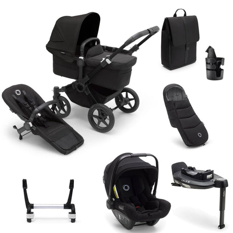 Bugaboo Donkey 5 Mono Ultimate Turtle Air 360 Travel System Bundle - Midnight Black 1