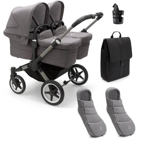 Bugaboo Donkey 5 Twin Essential Bundle - Grey Melange 1