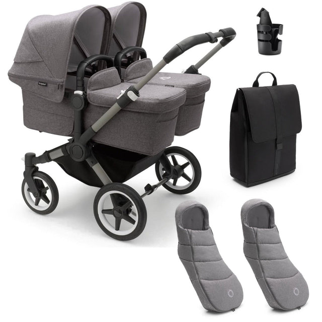 Bugaboo Donkey 5 Twin Essential Bundle - Grey Melange 1