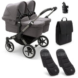 Bugaboo Donkey 5 Twin Essential Bundle - Grey Melange