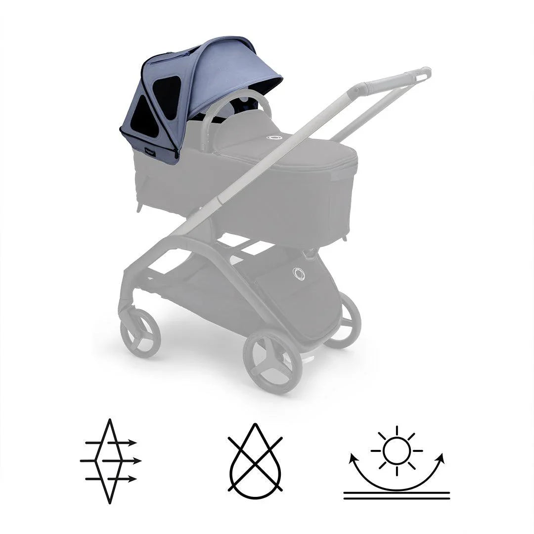 Bugaboo Dragonfly Breezy Sun Canopy - Seaside Blue 3