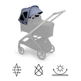 Bugaboo Dragonfly Breezy Sun Canopy - Seaside Blue 3