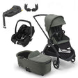 Bugaboo Dragonfly Travel System with Maxi-Cosi Cabriofix i-Size + Isofix Base - Black/Forest Green 1