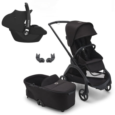 Bugaboo Dragonfly Travel System with Maxi-Cosi Cabriofix i-Size - Black/Midnight Black 1