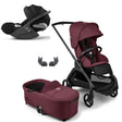 Bugaboo Dragonfly Travel System with Cybex Cloud T - Black/Dark Cherry 1