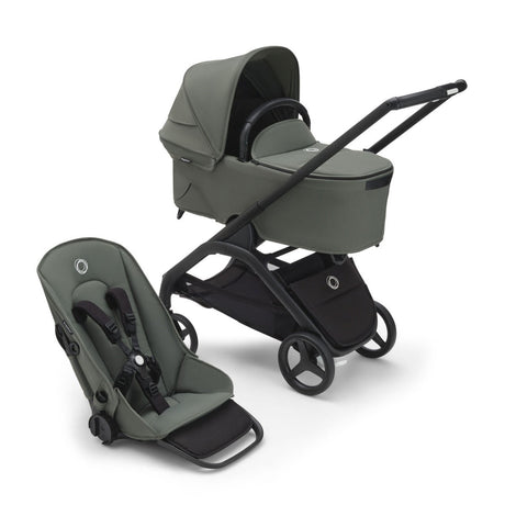 Bugaboo Dragonfly Travel System with Otter 360 + Rotating Isofix Base - Black/Forest Green 3