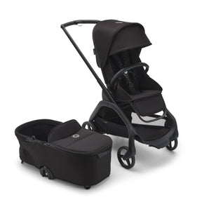 Bugaboo Dragonfly Stroller + Carrycot - Black/Midnight Black 1