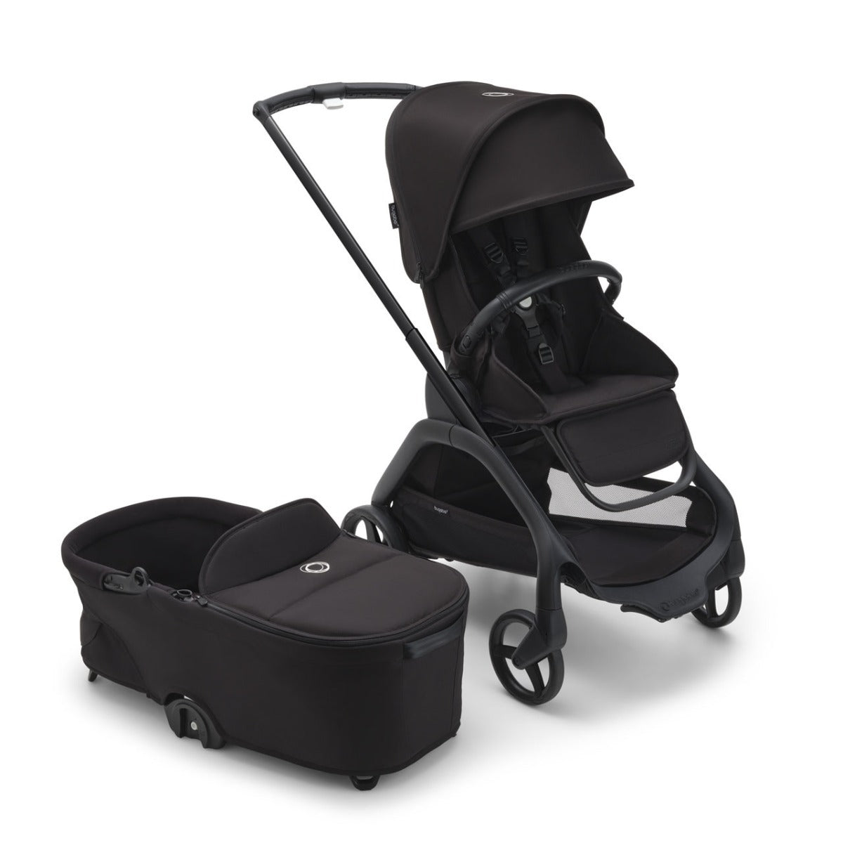 Bugaboo Dragonfly Ultimate Otter 360 Travel System Bundle - Black/Midnight Black 12