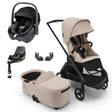 Bugaboo Dragonfly Travel System with Maxi-Cosi Pebble 360 + Rotating Isofix Base - Black/Desert Taupe 1