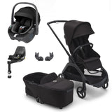 Bugaboo Dragonfly Travel System with Maxi-Cosi Pebble 360 + Rotating Isofix Base - Black/Midnight Black 1