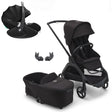 Bugaboo Dragonfly Travel System with Maxi-Cosi Pebble 360 Pro2 - Black/Midnight Black 1