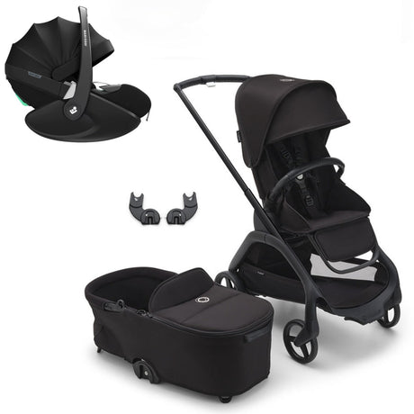 Bugaboo Dragonfly Travel System with Maxi-Cosi Pebble 360 Pro2 - Black/Midnight Black 1