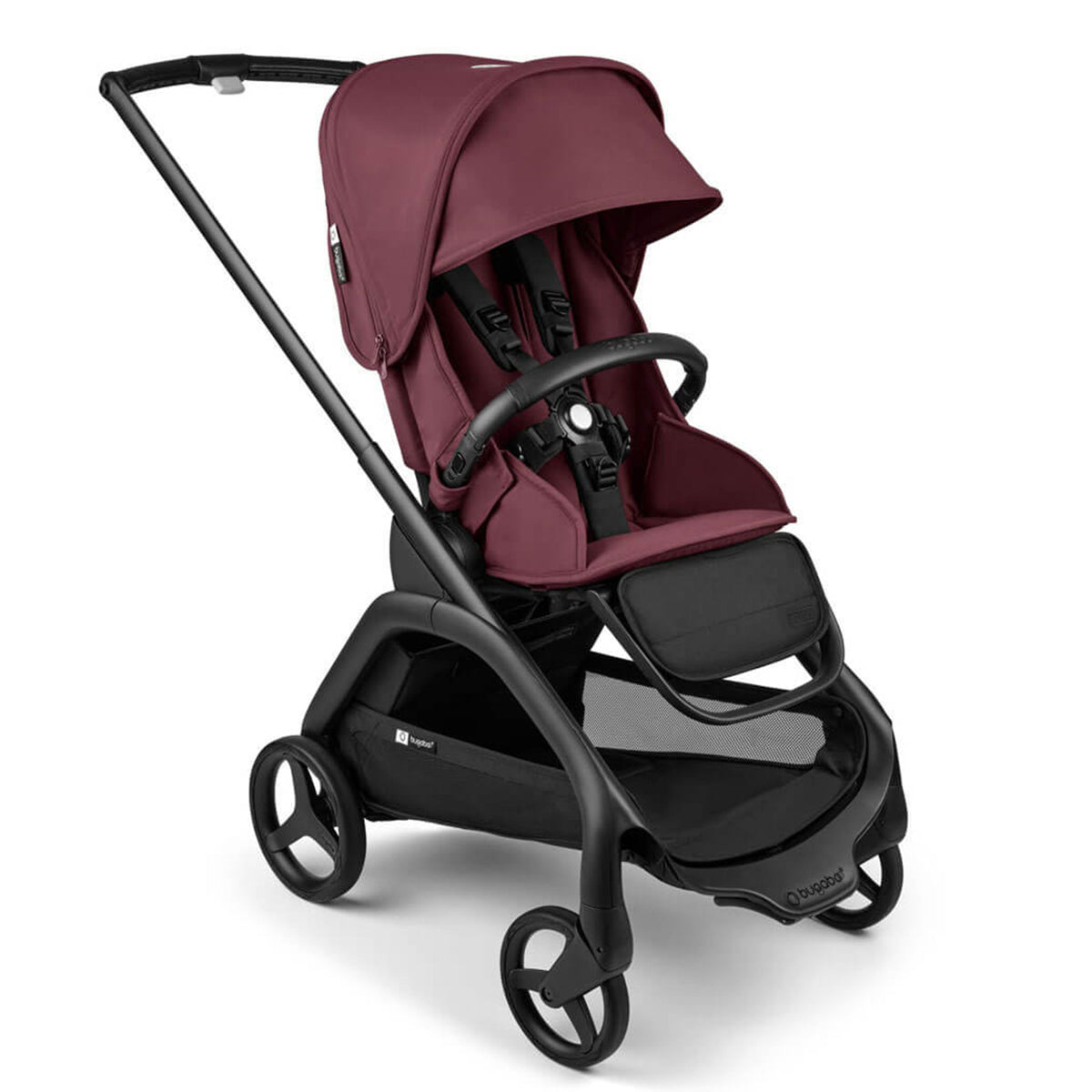 Bugaboo Dragonfly Stroller - Black/Dark Cherry 1