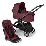 Bugaboo Dragonfly Travel System with Otter 360 + Rotating Isofix Base - Black/Dark Cherry 19