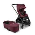 Bugaboo Dragonfly Stroller + Carrycot - Black/Dark Cherry 1