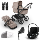 Bugaboo Fox 5 Renew with Cybex Cloud T Travel System Bundle - Desert Taupe Melange 1